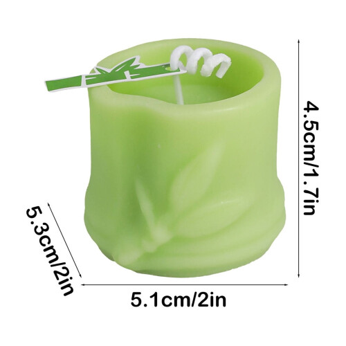 Geurkaars in bamboevorm, sojawas, 70 g 2