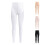 Leggings de dança infantis de cor sólida 4