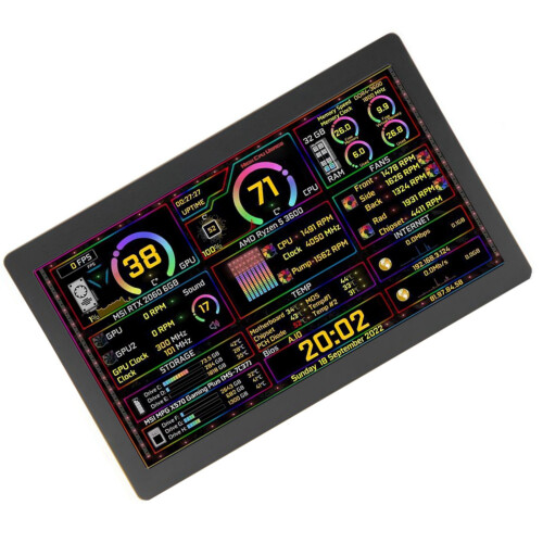5inch Computer CPU GPU PC Secondary Screen LCD Moniter Type C