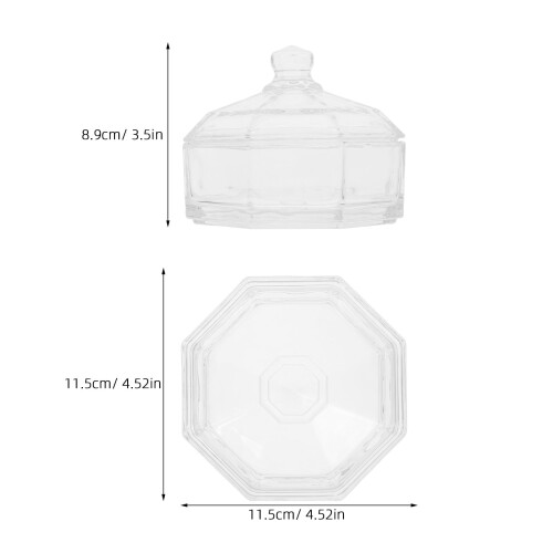 Borcan de sticlă cu capac 11,5x8,9cm 1