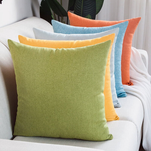 Decorative Pillow Dark Grey 35x55cm Linen-Cotton 1