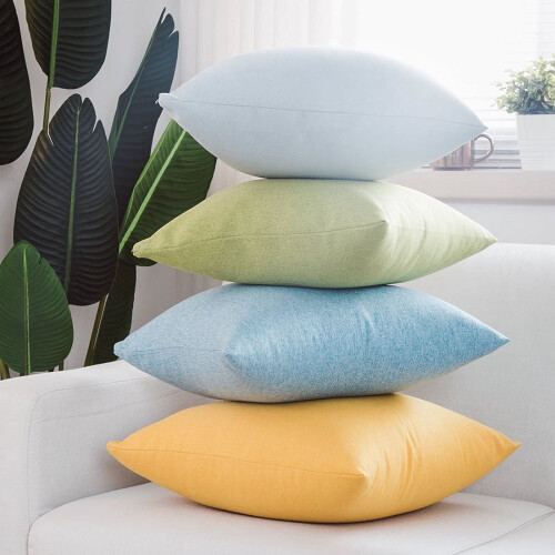 Decorative Pillow Dark Grey 35x55cm Linen-Cotton 2