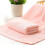Roze polyester handdoek 30x60cm 2