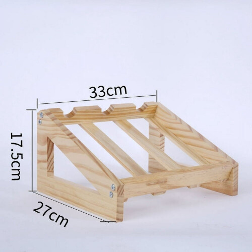Ξύλινη Επιτραπέζια Ράφι Κρασιών31x27x17.5εκ. 1