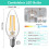 E12 LED Candelabra Bulbs 60W Equivalent, 2700K Warm White, 5