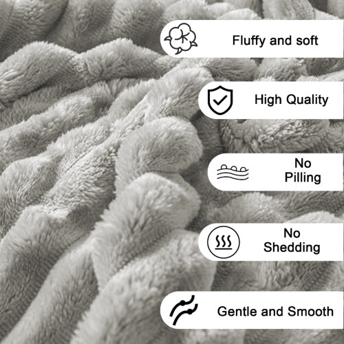 Couverture Raschel70x100cm Polyester Double Couche 1