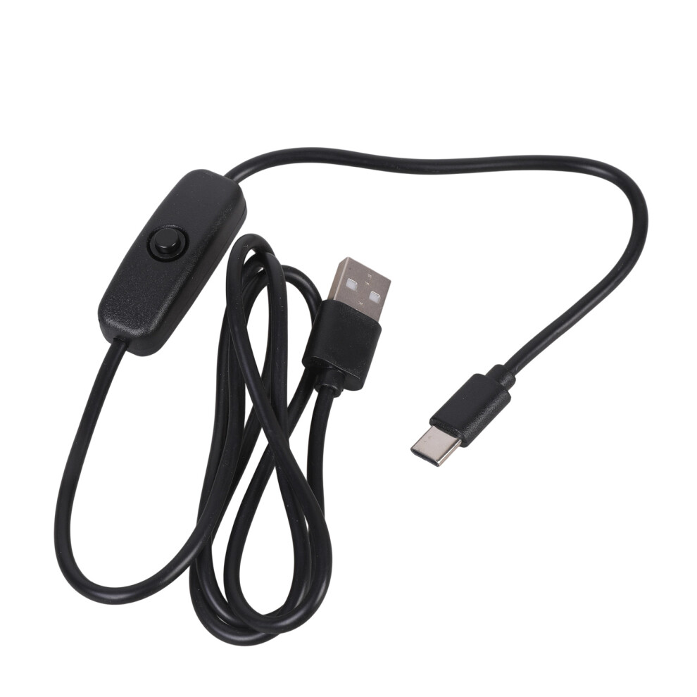 Usb To Type C Charging Cable With Switches Long- 1M Black 7709000763535