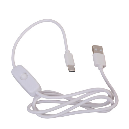 Câble de chargement USB vers Type C doté-Blanc 1m