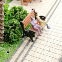 30 Stücke Modelleisenbahn HO N O Maßstab 1:75 Bank Stuhl Modell Sofa Straße Park Layout Kunststoff Handwerk, Garten/Eisenbahn Layout