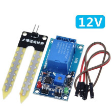 5X 12V Soil Moisture Sensor Relay Control Module Automatic Watering of the Humidity Starting