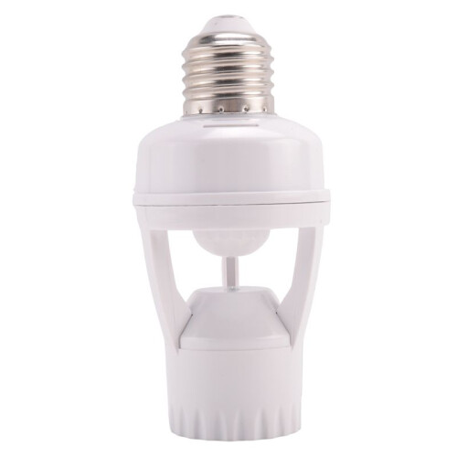 3X E27 LED 220V Screw Light Bulb Holder LED PIR Infrared Motion Sensor Lamp with  Socket Identify 2