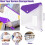 36 Pcs A4 Binder Pocket Expandable Envelopes Clear Plastic Envelopes for Ring Binder Folder, Snap Button 7