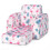 3-i-1 børnesofa – Planet/Flamingo Design, blå eller 4