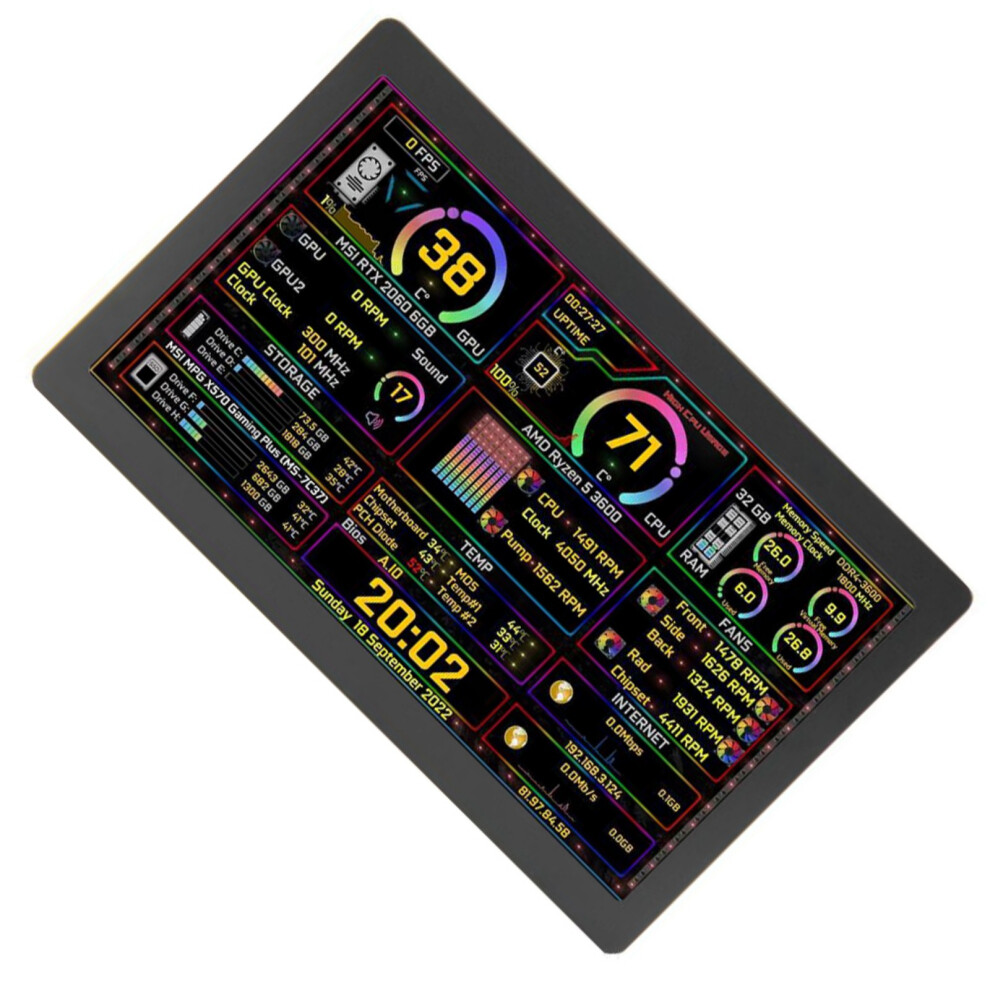 Portable 5Inch Extended Monitor Secondary Screen 1024X600 7627001446946