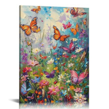 Schmetterlings-Wandbild auf Leinwand, 16x20 Zoll und 12x16 Zoll