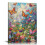 Tableau sur toile papillon avec cadre en bois 1