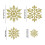 Plastikglitter snefnug ornamenter 36 stk. 3