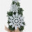 Plastikglitter snefnug ornamenter 36 stk. 4