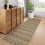 Moderne gevlochten bedrukte loper 2x6ft 1