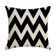 Schwarzes und weißes Kuschelkissen für Sofa, 45 x 45 cm, 1 Stück