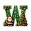 JeashCHAT Green Acrylic Christmas Ornament with Initial, 2