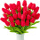 Rózsaszín műtulipánok Real Touch30Bunches 1