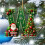 JeashCHAT Green Acrylic Christmas Ornament with Initial, 4