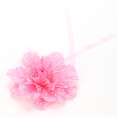 Artificial Flower Curtain Tiebacks with Lace and Rose 2
