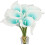 Artificial Calla Lily Flowers 10 pcs Teal Blue 1