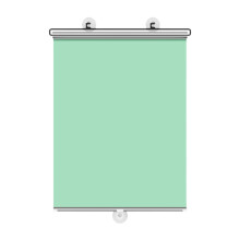 Estor enrollable opaco retráctil de 40x140 cm.