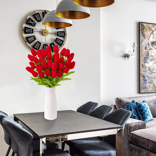 Rózsaszín műtulipánok Real Touch30Bunches 1