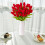 Rózsaszín műtulipánok Real Touch30Bunches 3