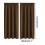 WZXPWT Blackout Thermal Silk Curtains 42x54 Brown 2