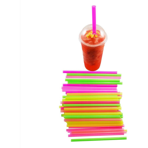 Stora milkshakesugrör 25 cm, 1 cm i diameter, 100-pack