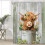Highland Cow Shower Curtain with Hooks, Polyester, 48 x 70 1