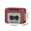 Porte-clés vintage en forme de mini-magnétophone rouge 3