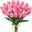 10 tulipani artificiali viola - Poliuretano, 33 cm 1