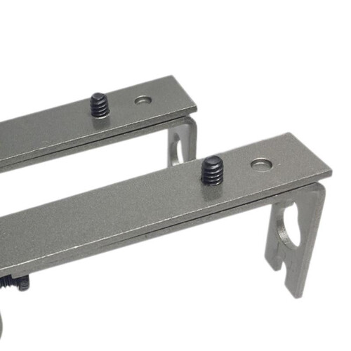 Adjustable Metal Curtain Rod Bracket, 10–13.5 cm, Grey 2