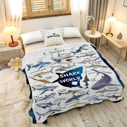 Κουβέρτα φανέλας Shark 30x40 ίντσες 1