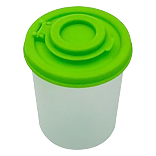 Mini zout- en peperstrooier set – doorzichtig, luchtdicht plastic 1