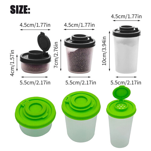 Set de solnițe și pipernițe etanșe din plastic 2