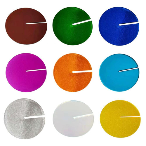 Acryl-Getränkeuntersetzer, 6er-Set, 10 cm quadratisch 1