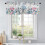 Red Valentine's Day Kitchen Curtain 18 x 54 in 5