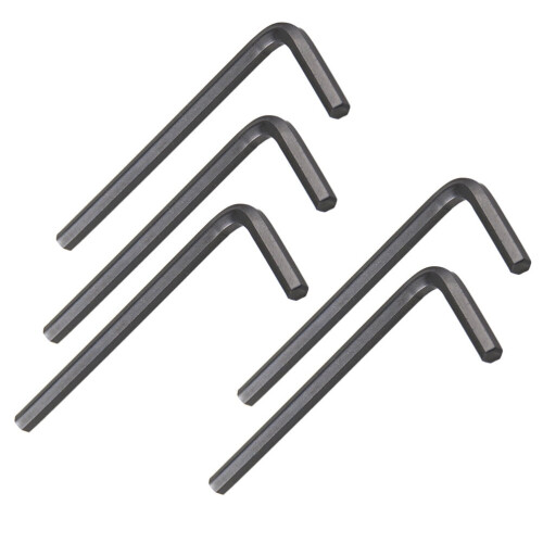 Set de 5 chei hexagonale în formă de L din oțel carbon 2