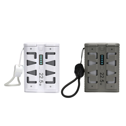2 Abschnitte 21700 Schnellladegeräte PowerBanks Shell Case-grau 1