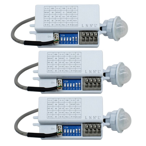 Motion Sensor Light  220V 110V PIR Presence Sensor for Lighting  Delay Adjustable Movement Detector Lamp