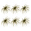 6Pcs Artificial Sea Urchin Lures Soft Floating-dark green 1