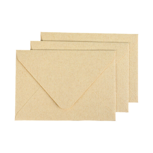 Ensemble d'enveloppes à Texture de lin, 20 pièces, 5,-mihuangse