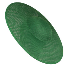40 cm große Fascinator-Hutbasis für Hochzeits-Kopfschmuck,-Grün