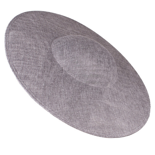 Super Big 40cm Fascinator Hat Base Lady's Headpiece-Gray